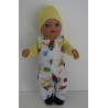tuinbroek setje wit piraat  baby born little 36cm