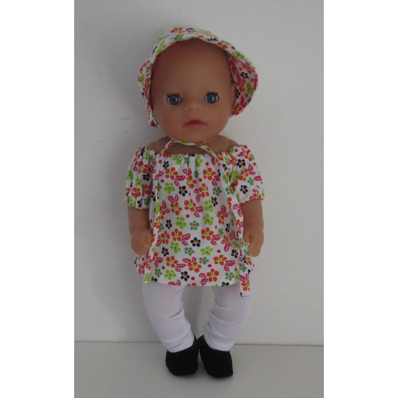 bootsetje oranje bloem baby born little 36cm