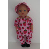 bootsetje roze aardbeien baby born little 36cm