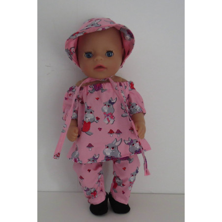 bootsetje roze konijnen baby born little 36cm