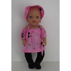 bootsetje roze kat baby...