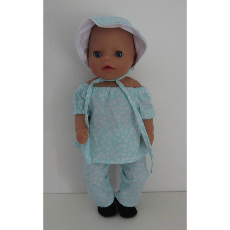 bootsetje mint bloemen baby born little 36cm