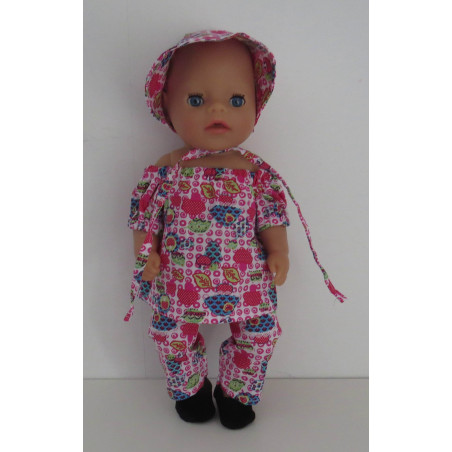 bootsetje roze paddestoelen baby born little 36cm