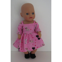 zomerse jurk roze kat baby...