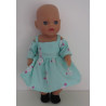 zomerse jurk mint hartjes baby born little 36cm