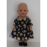zomerse jurk zwart hartjes baby born little 36cm