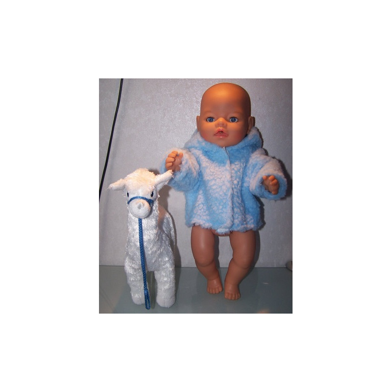 borgjas blauw baby born 43cm