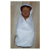 omslagdoek wit baby born 43cm