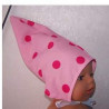 puntmuts roze met polka dots baby born 43cm
