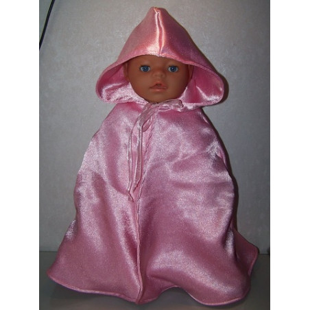 prinsessencape roze baby born 43cm