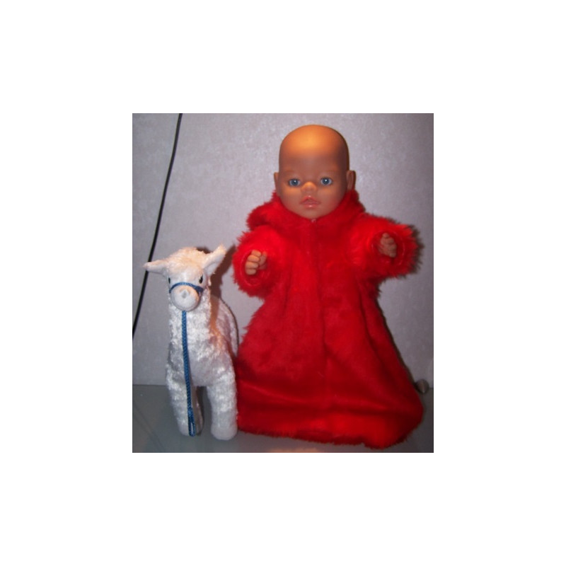 borgreiszak rood baby born 43cm