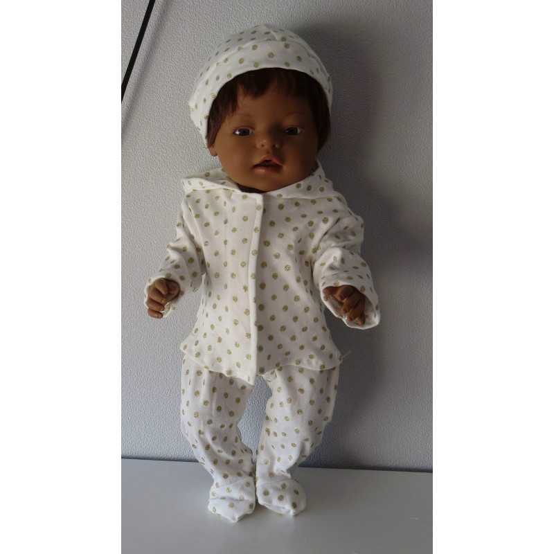 baby set sterren goud baby born 43cm