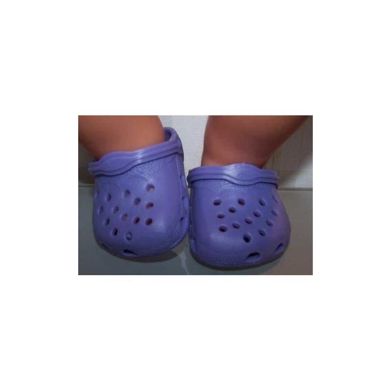 crocs lila baby born 43cm en american girl/spohia's 46cm