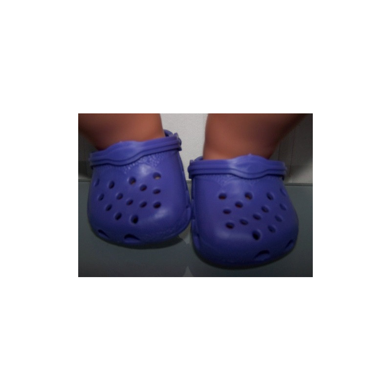 crocs paars baby born 43cm en american girl/spohia's 46cm