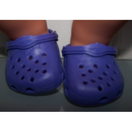 crocs paars baby born 43cm en american girl/spohia's 46cm