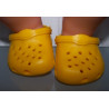 crocs geel baby born 43cm en american girl/sophia's 46cm