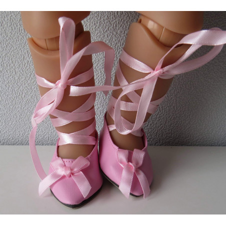 balletschoentjes roze baby born 43cm en american girl/sophia's 46cm