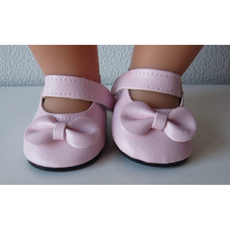 amusement Winkelier module zomer schoentjes roze strik baby born 43cm en american girl/sophia's 46cm
