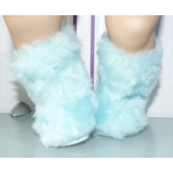 fluffy laarzen blauw baby...