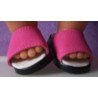 slippers hard roze baby born 43cm en american girl/sophia's 46cm