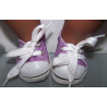 sneakers lila aby born 43cm en american girl/sophia's 46cm