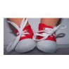 sneakers rood baby born 43cm en american girl/sophia's 46cm