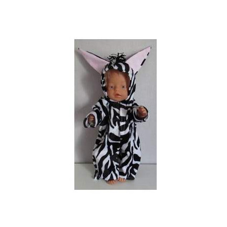 zebrapak  baby born 43cm