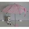 paraplu roze met polka dots