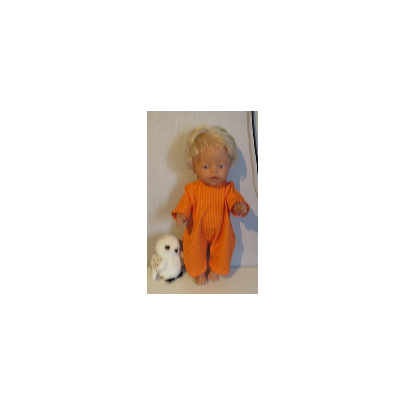 slobpak oranje met stippe ngeel baby born 43cm