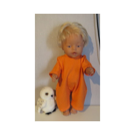 slobpak oranje met stippe ngeel baby born 43cm