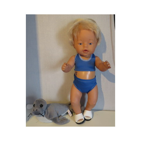 bikini midden blauw baby born 43cm