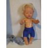 zwemboxer blauw  baby born 43cm