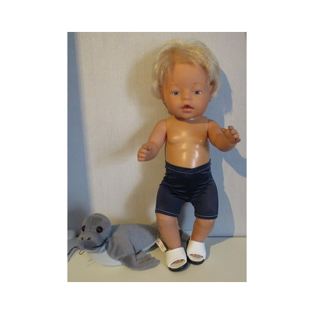 zwemboxer blauw baby born 43cm