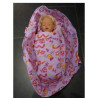 reiswieg lila dieren (wit )baby born 43cm