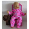 pyjama roze snoopy babypop 36/38cm