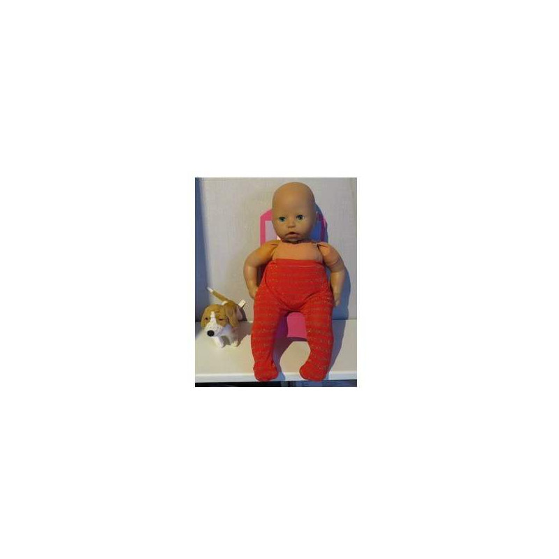 maillot rood gestreept babypop 46/48cm