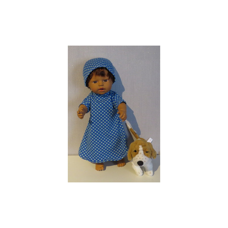 nachtjapon blauw little baby born 32cm