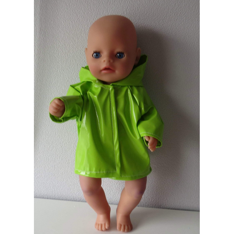 regenjas groen baby born little 36cm
