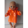 regenjas oranje baby born little 36cm