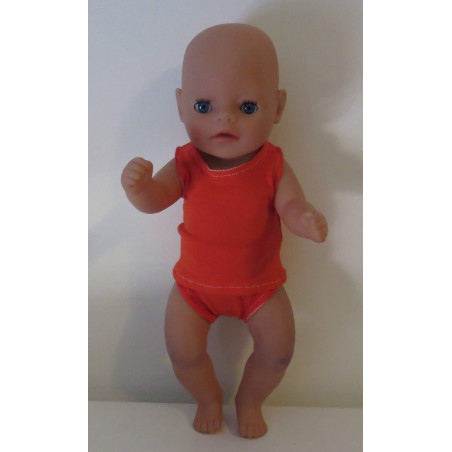 ondergoed setje oranje baby born little 36cm