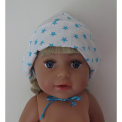 hoedje met blauwe sterren baby born 43cm