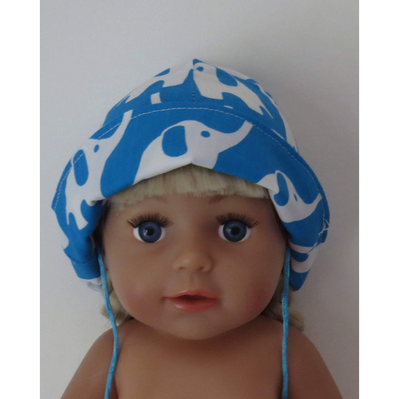 hoedje blauw olifanten baby born 43cm